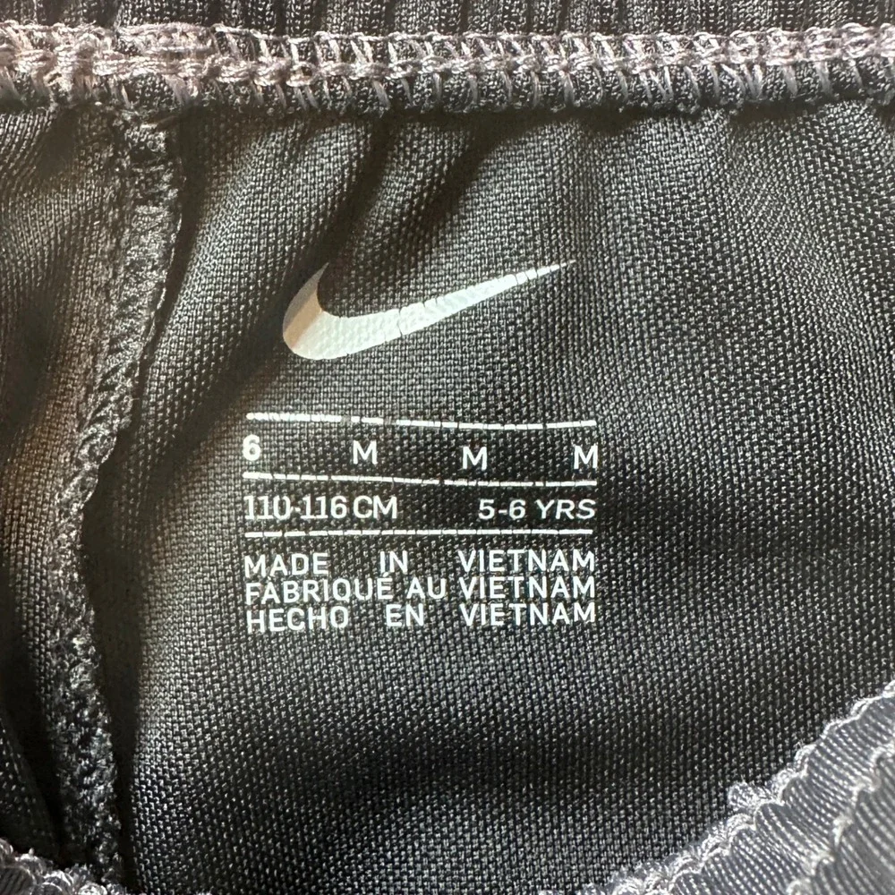 Nike Shorts Boys 6 Gray Athletic Colorblock Mesh Swoosh Activewear Kids Youth - Picture 3 of 9